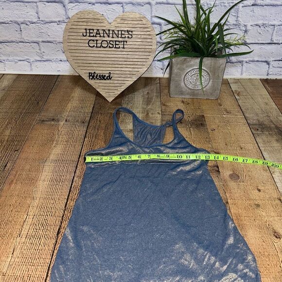 Lululemon What The Sport Singlet Tank Top Heathered Poseidon Gold W1L07S size 4 - Picture 10 of 11